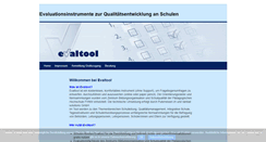 Desktop Screenshot of evaltool.ch