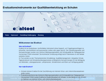 Tablet Screenshot of evaltool.ch
